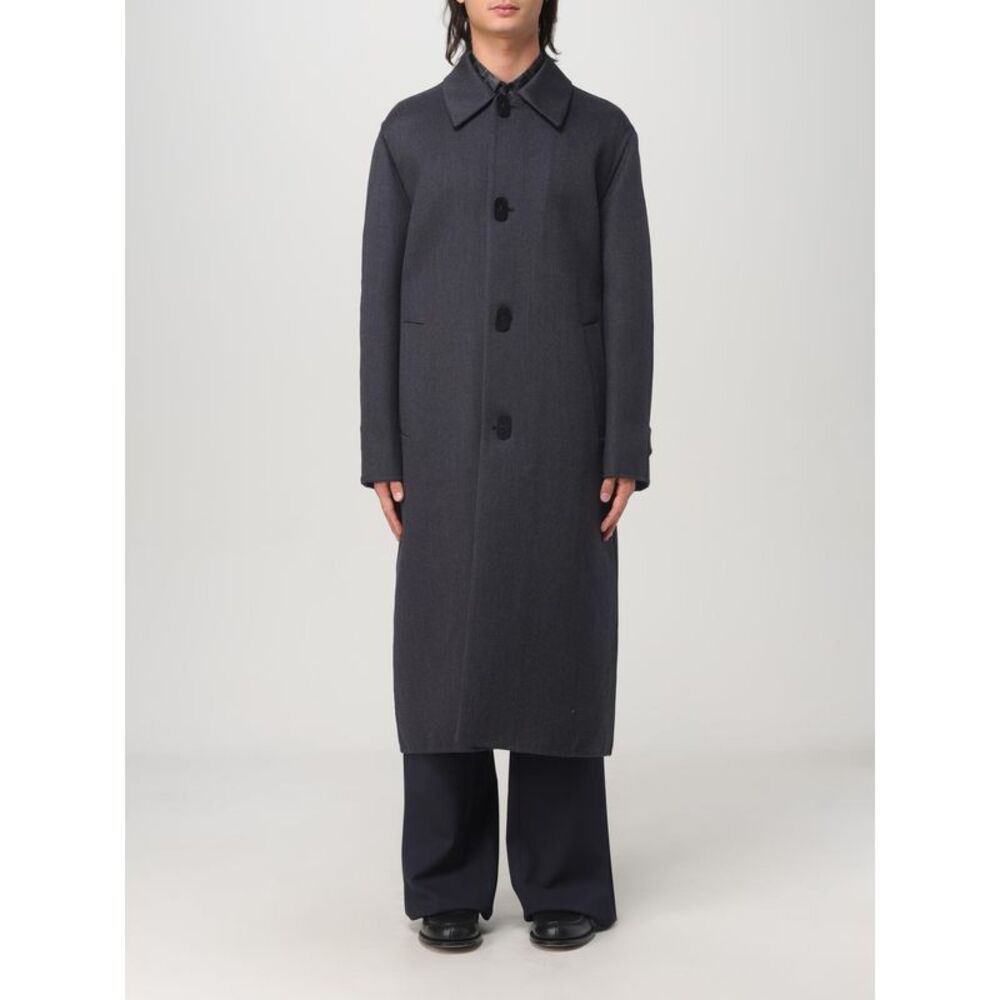 Fendi Coat Men Blue